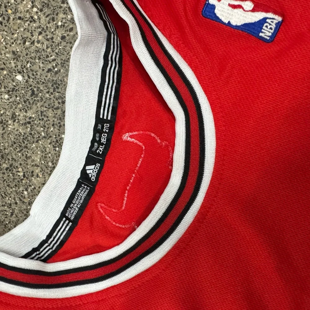 Adidas Derrick Rose Chicago Bulls Jersey Men’s 2XL‎ Red #1 2012 +2 Length